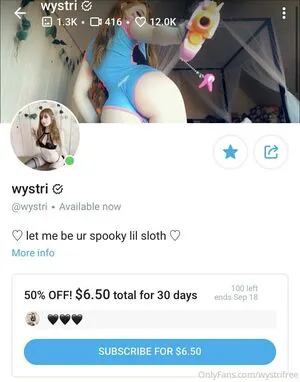 Wystrifree OnlyFans Leaked Free Thumbnail Picture - #4bJiDpJAcu