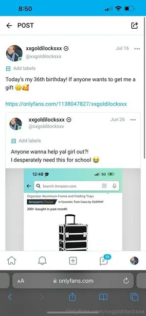 Xxgoldilocksxx OnlyFans Leaked Free Thumbnail Picture - #3iP68dyk1p
