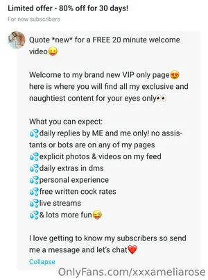 Xxxameliarose OnlyFans Leaked Free Thumbnail Picture - #hLefeORZDT