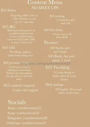 Yourfavemom25 OnlyFans Leaked Free Thumbnail Picture - #0Y153i1JTI